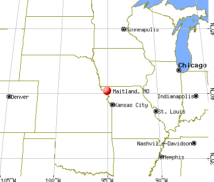 Maitland, Missouri map