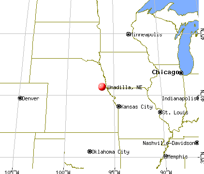 Unadilla, Nebraska map