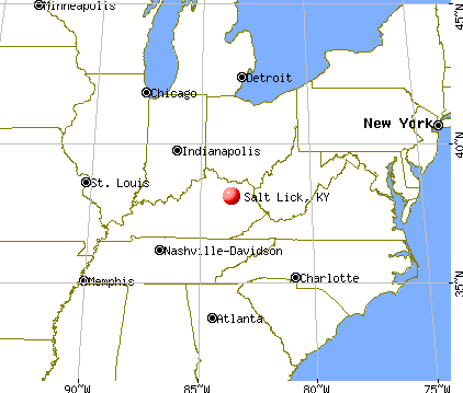 Salt Lick, Kentucky map