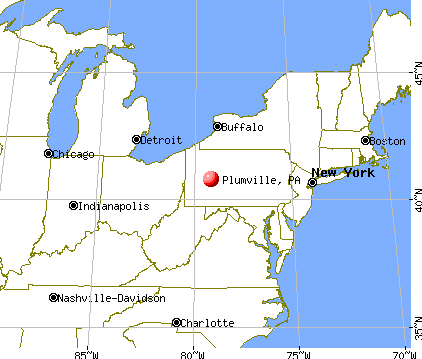 Plumville, Pennsylvania map