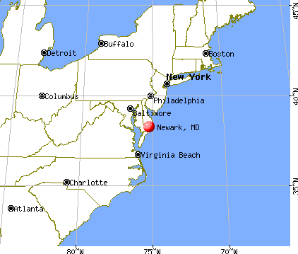 Newark, Maryland map