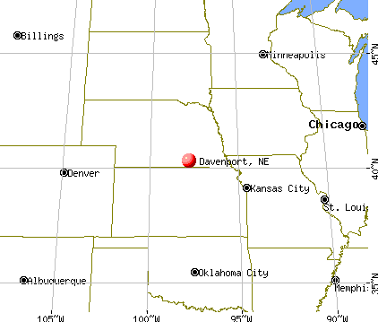 Davenport, Nebraska map