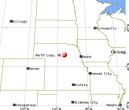 North Loup, Nebraska map