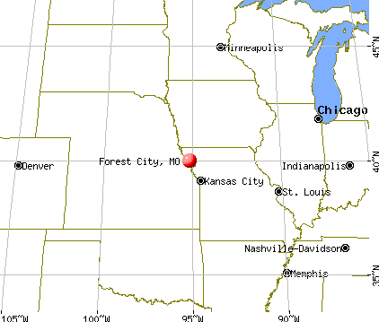 Forest City, Missouri map