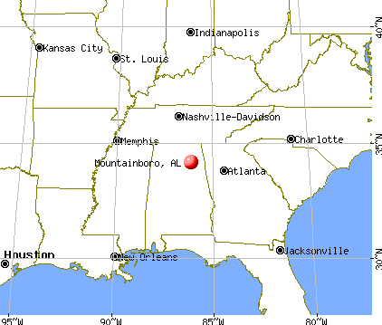 Mountainboro, Alabama map