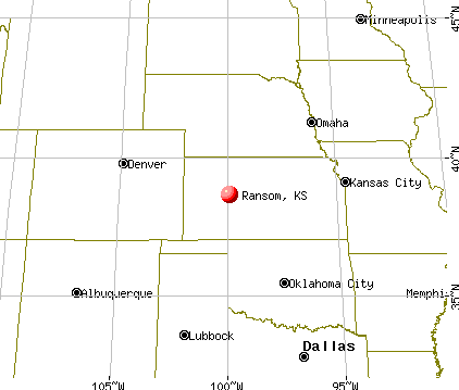 Ransom, Kansas map
