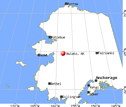 Nulato, Alaska map