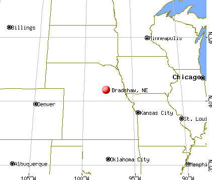 Bradshaw, Nebraska map