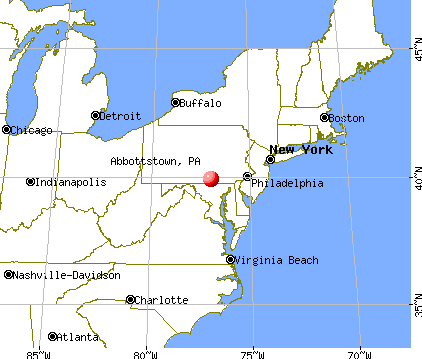 Abbottstown, Pennsylvania map