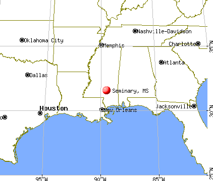 Seminary, Mississippi map