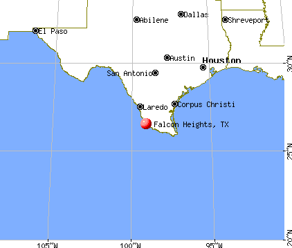 Falcon Heights, Texas map