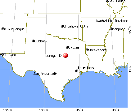 Leroy, Texas map