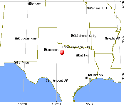 Throckmorton, Texas map