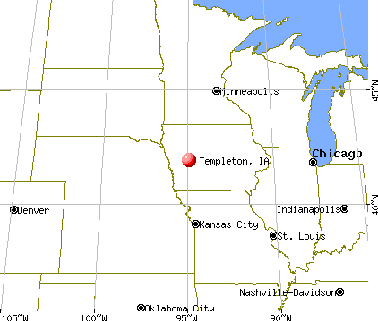 Templeton, Iowa map
