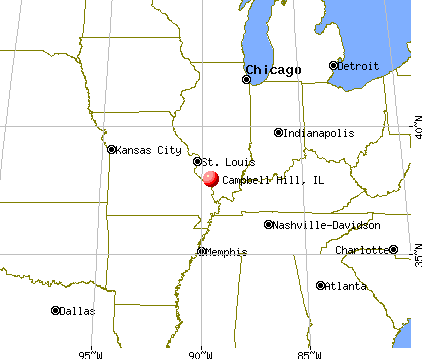 Campbell Hill, Illinois map