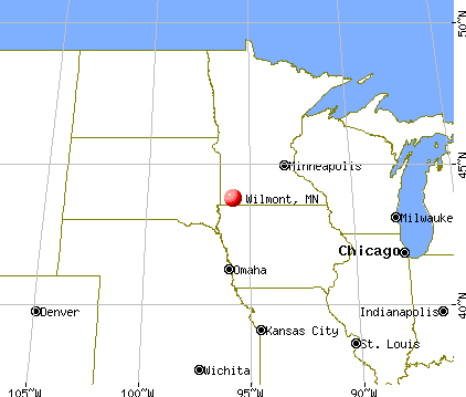Wilmont, Minnesota map