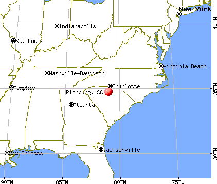 Richburg, South Carolina map