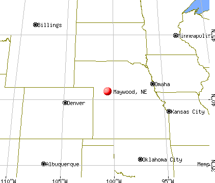 Maywood, Nebraska map