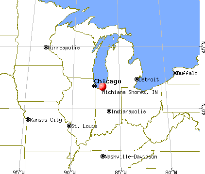Michiana Shores, Indiana map