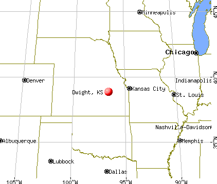 Dwight, Kansas map