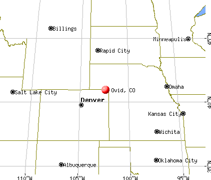 Ovid, Colorado map