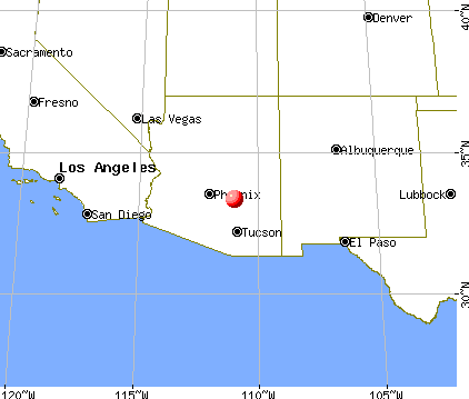 Top-of-the-World, Arizona map