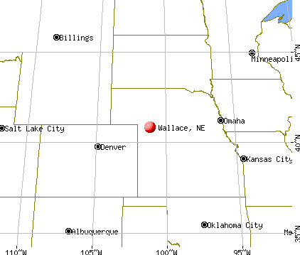 Wallace, Nebraska map
