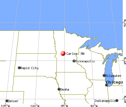 Carlos, Minnesota map