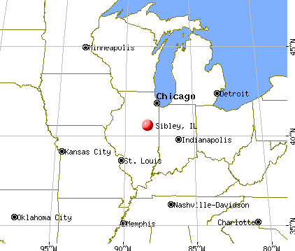 Sibley, Illinois map