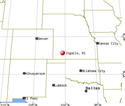 Ingalls, Kansas map