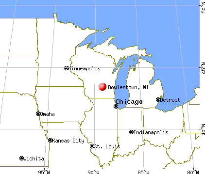 Doylestown, Wisconsin map