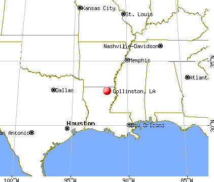 Collinston, Louisiana map