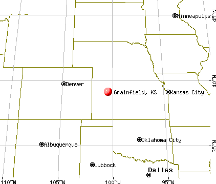 Grainfield, Kansas map