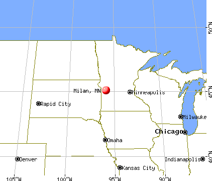 Milan, Minnesota map