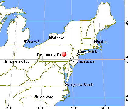 Donaldson, Pennsylvania map
