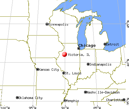 Victoria, Illinois map