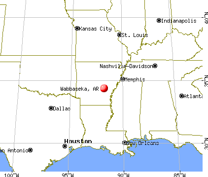 Wabbaseka, Arkansas map