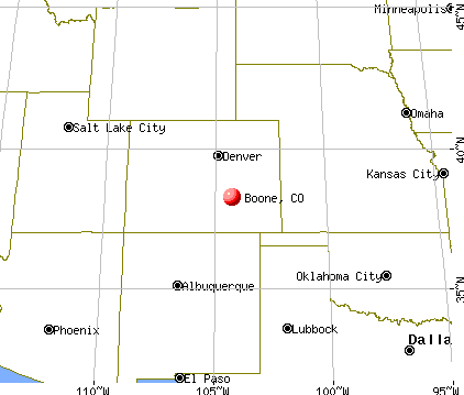 Boone, Colorado map