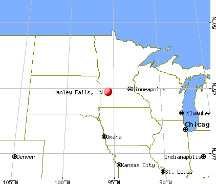 Hanley Falls, Minnesota map