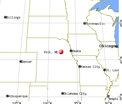 Polk, Nebraska map