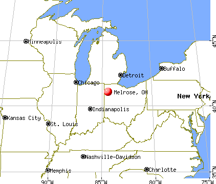 Melrose, Ohio map