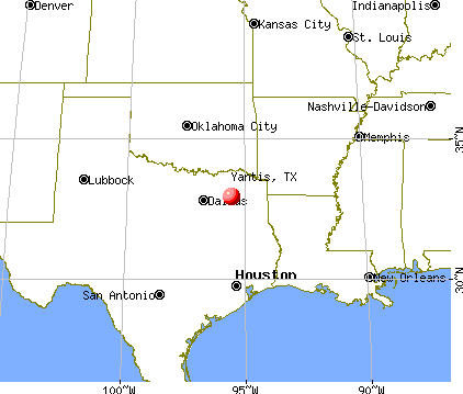 Yantis, Texas map
