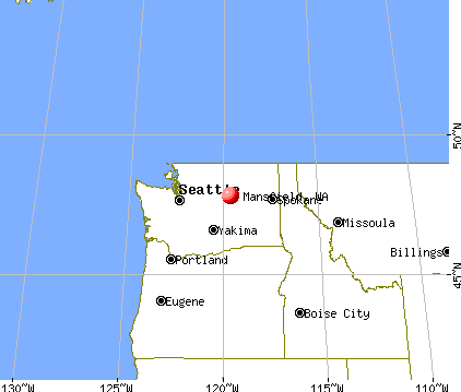 Mansfield, Washington map