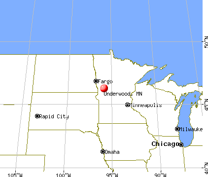 Underwood, Minnesota map