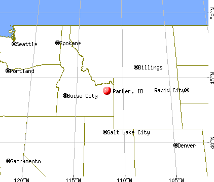 Parker, Idaho map