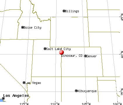 Dinosaur, Colorado map