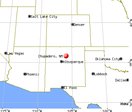 Chupadero, New Mexico map