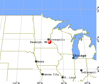 Randolph, Minnesota map