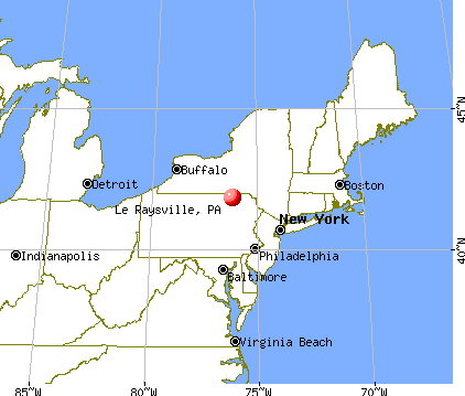 Le Raysville, Pennsylvania map