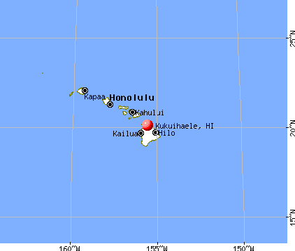 Kukuihaele, Hawaii map